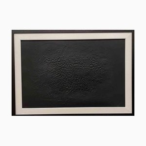 Alberto Burri, Cretto Nero D, Etching and Aquatint with Embossing, 1971