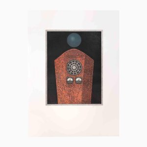 Fifo Stricker, Radio Caire, Aquatint and Etching, 1984