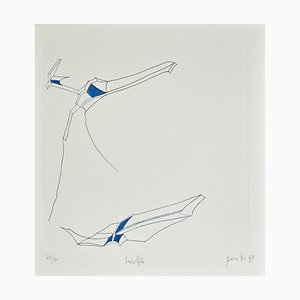 Achille Perilli, Phrases, Souffle, Etching, 1999