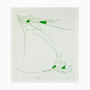 Achille Perilli, Phrases, Passage, Etching, 1999