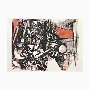 Nach Renato Guttuso, Objekte im Arbeitszimmer, Phototypie, 1961
