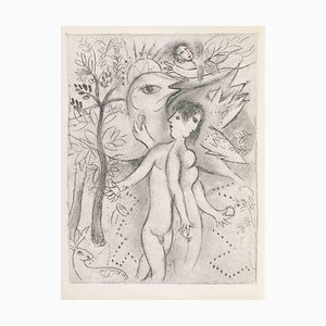 Marc Chagall, Adam and Eve, Héliogravure, 1960