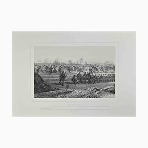 Auguste Raffet, Embuscade de Chasseurs, Etching, 1849