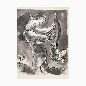 Marc Chagall, The Flood, The Fish and a Woman, Héliogravure, 1960