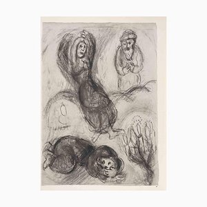 Marc Chagall, Amnon and Tamar, Héliogravure, 1960