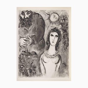 Marc Chagall, The Young Woman and the Old Man, Héliogravure, 1960
