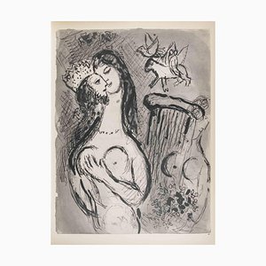 Marc Chagall, The King and his Wife (Song of Songs), Héliogravure, 1960