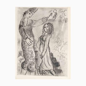 Marc Chagall, The Spies and the Woman, Héliogravure, 1960