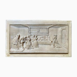 Historical Bas Relief from the Petrifying Fountain Of Saint Nectaire