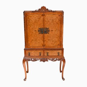 Deco Cocktail Cabinet Drinks Chest in Walnut from Epstein, 1930s