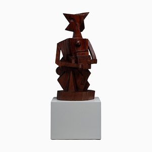 Cubistic Sculpture by Donald Laborie, France, 1988