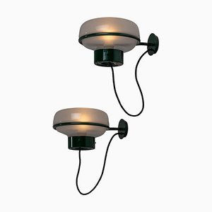 Model 228 Wall Lamps attributed to Gino Sarfatti for Arteluce, Italy, 1957, Set of 2