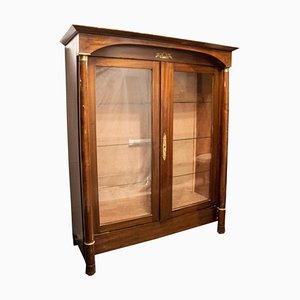 Vetrina a due ante in quercia con dettagli in bronzo, Francia, 1850