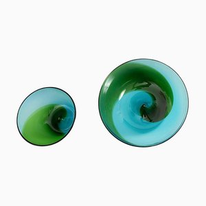 Koreanische Ablagen aus Muranoglas von Tapio Wirkkala für Venini, 1966, 2er Set