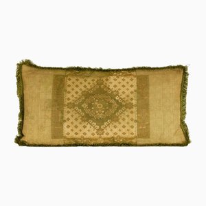 Coussin Empire Napoléonien Coussin en Soie Broderie Verte et Fil Doré
