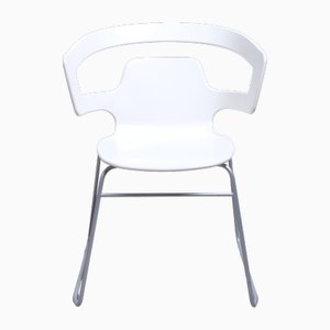Sedia Segesta 501 bianca di Alfredo Häberli per Alias, 2003