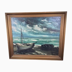 Maurice Vlaminck, Landschaft, 1950er, Öl auf Leinwand