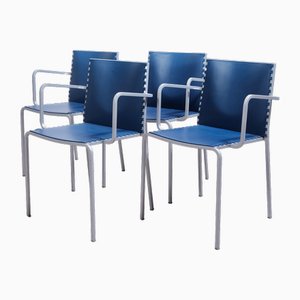 Chaises Empilables Zip par Marco Maran pour Desalto Italia, 1980s, Set de 4