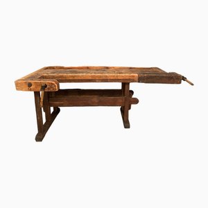 Antique Workbench in Beech, 1890s