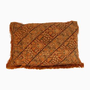 Cuscino ottomano in seta ricamata, arte islamica, XVII secolo