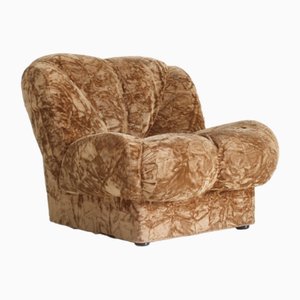 Vintage Italian Chair in Velvet, 1970s