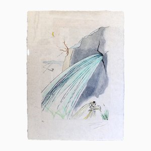 Aguafuerte, La Roca de Salvador Dalí, 1975