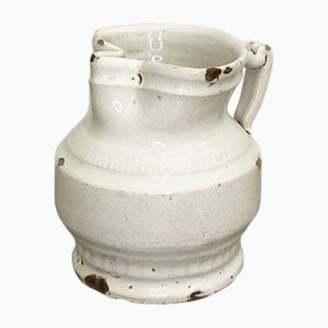 Antique White Pinched Spout Jug