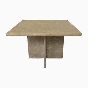 Italienischer Couchtisch aus Travertin, 1970er