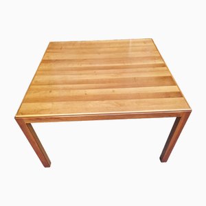 Square Dining Table in Light Wood by Carlo Scarpa for Stildomus, 1970s