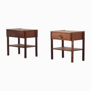 Tables de Chevet Mid-Century en Teck, Danemark, 1960s, Set de 2