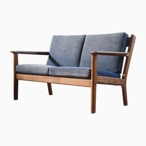 Sofá GE265 de roble de Hans J. Wegner & Getama, años 60 de roble