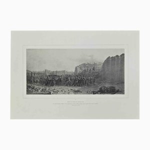 Auguste Raffet, The French Attack on Porta San Pancrazio, Lithograph, Late 19th Century