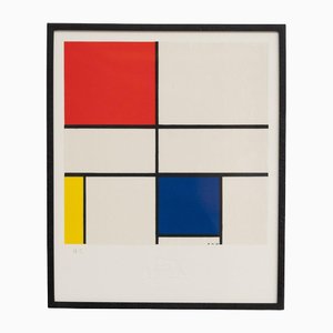 Piet Mondrian: Composition C No. III in Red, Blue, and Yellow, Lithograph