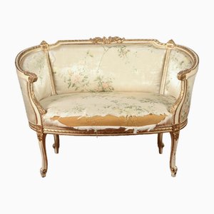 Venetian Cockpit Sofa in Silk, 1950s