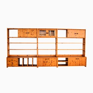 Swedish Wall Unit with Cabinets, 1970s