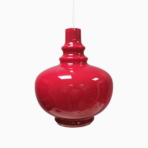 Large Pendant in Double Layer Glass from Nordisk Solar, Denmark, 1970s