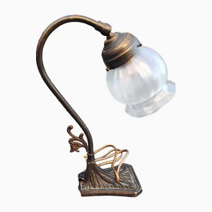Art Deco Brass Table Lamp, 1920s