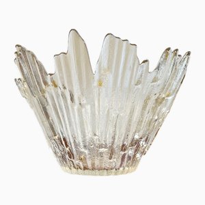 Bol Northern Lights en Verre attribué à Tauno Wirkkala pour Humppilla, Finlande, 1970s