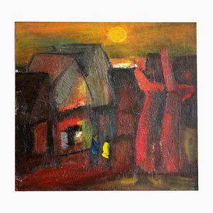 Aleksandr Rodin, Evening, 1981, Oil on Canvas