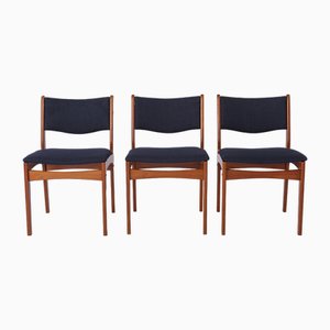 Dänische Vintage Teak Esszimmerstühle von Uldum Møbelfabrik, 1970er, 3er Set