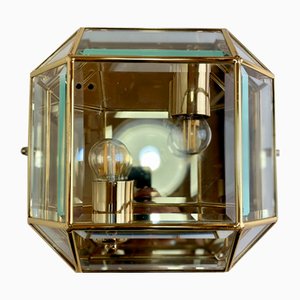 Italian Brass Wall Sconce, 1980s