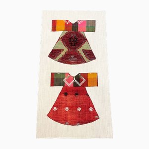 Handgefertigter Doppel Kelim Kaftan Wandbehang, 1980er
