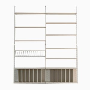 Vintage Shelving System with 2 Record Cabinets by Kajsa & Nils Strinning for String, Sweden, 1960s