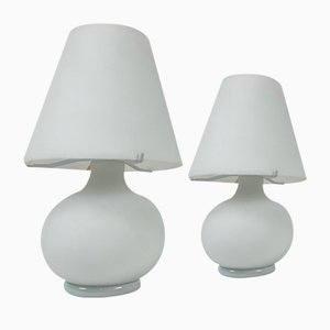 Lampe de Bureau Champignon en Verre de Murano, 1980s