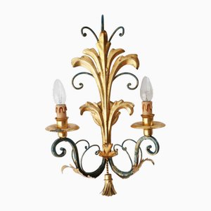 Florentine Hollywood Regency Wall Sconce by Hans Kögl, 1970s