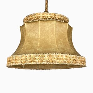 Vintage Rawhide Pendant Lamp, 1950s