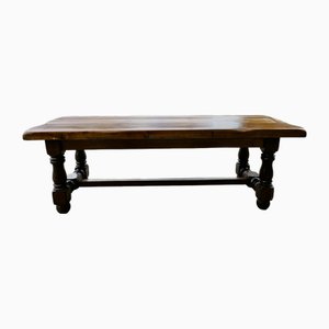 French 12 Seater Oak Farmhouse Table, 1930s