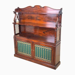 19th Century Rosewood Waterfall Side Cabinet, 1840s