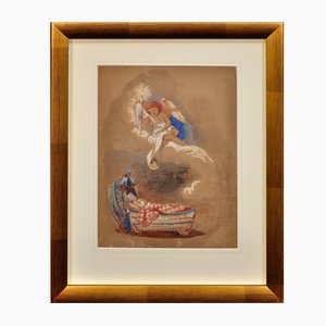 Queen Victoria's Daughter, HRH Princess Alice Maud Mary, Long Life and Happiness, Watercolour Painting, 1860