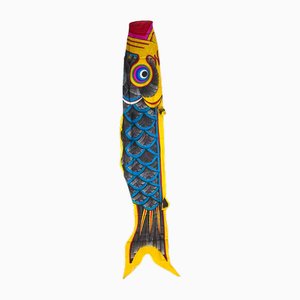 Carpa Koinobori japonesa vintage, años 50